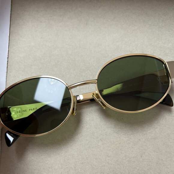 Celine Triomphe Gold Metal 01 Sunglasses - Picture 2 of 5